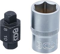 BGS 8991 | Oil Drain Plug Socket | 4-pt. | 8 mm / 10 mm | Drive 12.5 mm (1/2 inch), suitable for Ford, Nissan, Mazda, Renault, Peugeot, Volvo etc.