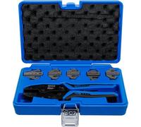 BGS 9098 | Crimping Tool Set with | 5 Pairs of Jaws | Ratchet mechanism, for insulated connectors, butt connectors, cable lugs, mini connectors