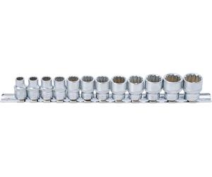 BGS 9105 12Point Socket Set, 3/8" 10mm Drive, 819mm Metric, 12 Pc