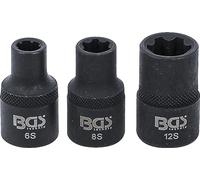 BGS 9336 | Socket Set | spline profile (for RIBE) M6S, M8S, M12S | 3 pcs.