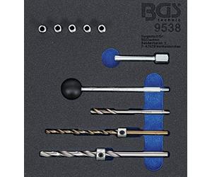 BGS 9538 | Tool Tray 1/6: Thread Repair Kit | for Injector Fastening Screws | 10 pcs.