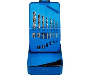 BGS 9580 | HSS Twist Drill Set | Core Hole Sizes | 2.5 - 10.2 mm | 7 pcs.
