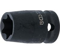 BGS 9779-20 | Impact Socket E-Star | 12.5 mm (1/2") Drive | E20 | Drive internal square 12.5 mm (1/2 inch), chrome-molybdenum steel, for manual and impact wrench operation