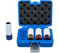 BGS 9847 | Protective Impact Socket Set | 12.5 mm (1/2") Drive | 17 / 19 / 21 /22 mm | 4 pcs.