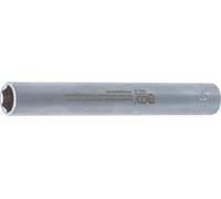 BGS 9863-12 | Socket, Hexagon, extra deep | 10 mm (3/8 ") Drive | 12 mm | Drive internal square 10 mm (3/8 inch), chrome vanadium steel, chrome-plated, for long threaded bolts