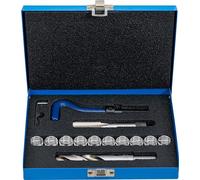 BGS 99432 | Thread Repair Kit | M16 x 1.5 | 14 pcs. | HSS twist drill, STI cutting tap, installation tool with locking ring, 10 thread inserts