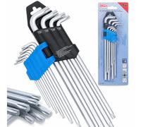 BGS 9pc Long Arm Torx Key Set T10-T50