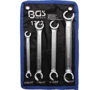 BGS - Brake Line, Flared Nut Spanner Set, IMPERIAL Sizes - 4 Pcs - 1782