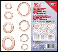 BGS - Copper Washer/Sealing Ring Set - Metric x 75 Pcs Drain Plugs - 8132