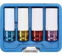 BGS - Deep Alloy Wheel Impact Sockets Set 17,19, 21, 22 mm & Protective - 9847