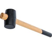 BGS Diy 1860 | Rubber Mallet | Head diameter 55 mm | 250 g | Handle length: 320 mm, lacquered wooden handle