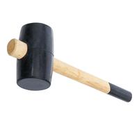 BGS Diy 1862 | Rubber Mallet | Head diameter 64 mm | 660 g | Handle length: 340 mm, wooden handle, lacquered handle