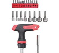BGS Diy 20122 | Bit / Socket Set | with Ratchet T-Handle for Bits, reversible | 22 pcs.
