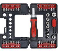 BGS Diy 20138 | Bit / Socket Set | with Ratchet Spinner Handle for Bits, reversible | 38 pcs.