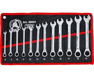 BGS Diy 30001 | Ratchet Combination Wrench Set | 8 - 19 mm | 12 pcs.