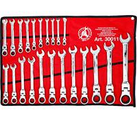 BGS Diy 30011 | Ratchet Combination Wrench Set | flexible Heads | 6 - 32 mm | 22 pcs.