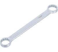BGS DIY 30342 | Double Ring Spanner | Extra Flat | 25 x 28 mm | 12-point output profile, chrome vanadium steel, chrome-plated, matt, straight shape, cold forged
