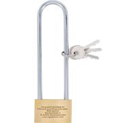 BGS Diy 3103 | Brass Padlock | extra high Shackle | 40 mm
