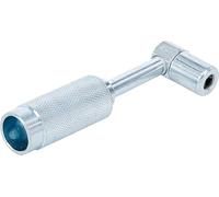 BGS DIY 3142-1 | Lubricant Adaptor for Grease Gun | 90° Angled | For hand, battery and compressed air grease guns | straight and angled grease nipples | adapter with sliding sleeve