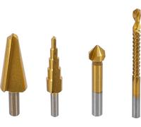 BGS Diy 50794 | Multi-Drill-Set | HSS-G | titanium coated | 4 pcs.