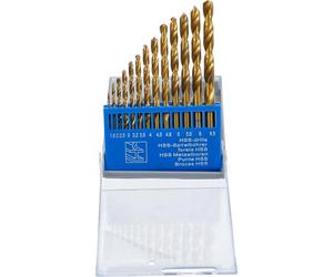 BGS Diy 50813 | HSS Twist Drill Set | titanium nitrated | 1.5 - 6.5 mm | 13 pcs.