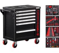 BGS Diy 6055 | Workshop Trolley | 6 Drawers | 1 Side Door | with 158 Tools
