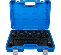 BGS DIY 6185 | Impact Bit Socket Set | 20 mm (3/4") Drive | Internal Hexagon, T-Star (for Torx) | 22 pcs.
