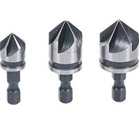BGS Diy 70052 | Countersink Bit Set | HSS | 6.3 mm (1/4") | 12 - 16 - 19 mm | 3 pcs.