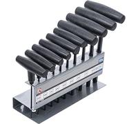 BGS Diy 7099 | T-Handle Screwdriver Set | Inch Sizes | internal Hexagon 3/32" - 3/8" | 10 pcs.