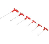 BGS Diy 7830 | T-Handle L-Type Wrench Set | T-Star tamperproof (for Torx) | T10 - T40 | 6 pcs.