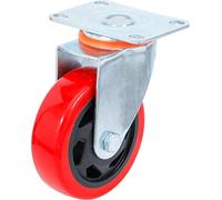 BGS Diy 80663 | Swivel Castor | red/black | Ø 100 mm