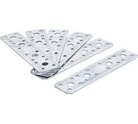 BGS Diy 80795 | Flat Steel Connector Set | 200 x 60 x 2 mm | 4 pcs.