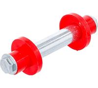 BGS Diy 81951 | Axle Set for Pushcart Wheel | 128 mm | Ø 20 mm | with 2 Distance Sleeves