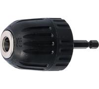 BGS DIY 84527 Keyless Drill Chuck 0.8-10 mm Drive External Hex 6.3 mm (1/4 Inch)