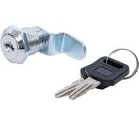 BGS Diy 85819 | Letterbox locking cylinder | 18 x 20 mm | For cabinet, drawer and furniture | 2 keys | chrome plated zinc housing | outer diameter 22 mm