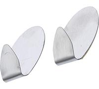 BGS Diy 88230 | Stainless Steel Adhesive Hooks | 35 x 50 mm | 1.0 kg | 2 pcs.