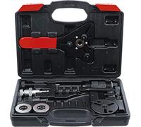 BGS Diy 8825 | Automotive Air Condition Clutch Tool Kit | 20 pcs. | Disassembly & Assembly | Adjustable Pin Wrenches | Clutch Friction Plate Puller | SAE/ISO Threads