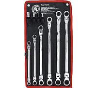 BGS Diy 91541 | Double Swivel Head Ratchet Wrench Set | 8 - 19 mm | 10 pcs.