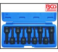 BGS - M4 to M16 - Spline XZN, Impact Socket Set - 1/2 Drive - 5482