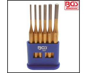 BGS - Parallel Pin Punch Set - 3 - 8 mm, 150 mm Long - 6 Pcs - 1651