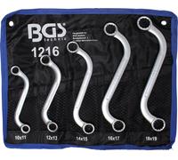 BGS - S Type, Ring Spanner Set - 10 x 11 mm - 18 x 19 mm - 1216