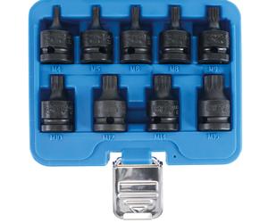 BGS - Spline XZN, Stubby M4 - M18, Impact Sockets - 9 Pcs - 1/2 Inch Drive 5487