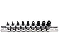 BGS - T Star PLUS TS10 - TS50 Tamperproof Bit Socket Set - 1/4" Drive - 2355