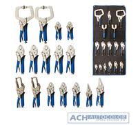 BGS Technic 4495 - Body Grip Pliers Set, 16 pcs.