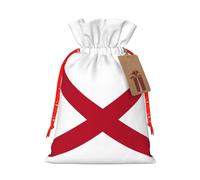 BGSHJVF Alabama State Flag Print Charming Gift Bag,Drawstring Pouches For Small Gifts,For Jewelry And Party Favors
