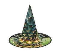 BGSHJVF Be A Pineapple Print Trendy Witch Hat,Vintage Wicked Witch Accessories,Party Hats For Halloween Costumes