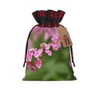 Bgshjvf bee flying print Christmas drawstring linen gift bag, gift bags multiple sizes for gifting and decorating