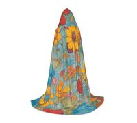 BGSHJVF Bright Color Print Hooded Cloak For Men,Wizard,Vampire And Halloween Costumes,For Role Play And Parties