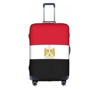 BGSHJVF Elastic Egyptian Flag Suitcase Cover Luggage Protector with Unique Patterns Fits 45-92cm Suitcases, White, M