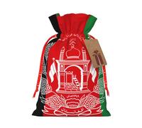 BGSHJVF Flag Of Afghanistan Print Charming Gift Bag,Drawstring Pouches For Small Gifts,For Jewelry And Party Favors